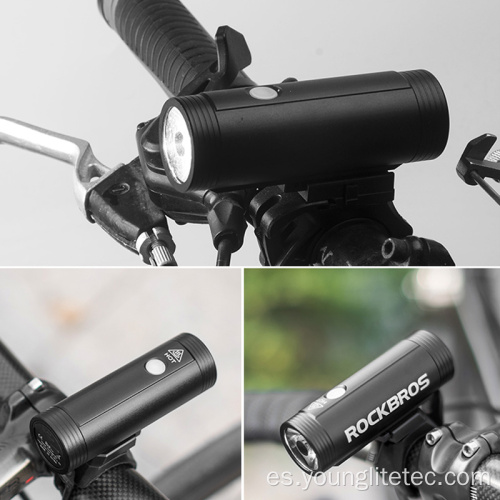 IP65 Aluminio USB recargable LED Linterna Linterna de Bicicleta